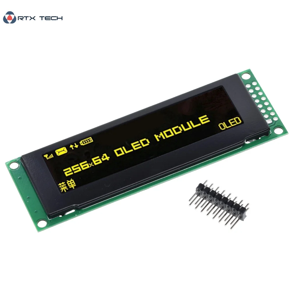 Новый OLED дисплей с точкой 2 8 дюйма 256x64 25664 фотодисплей LCM драйвер SSD1322 поддержка
