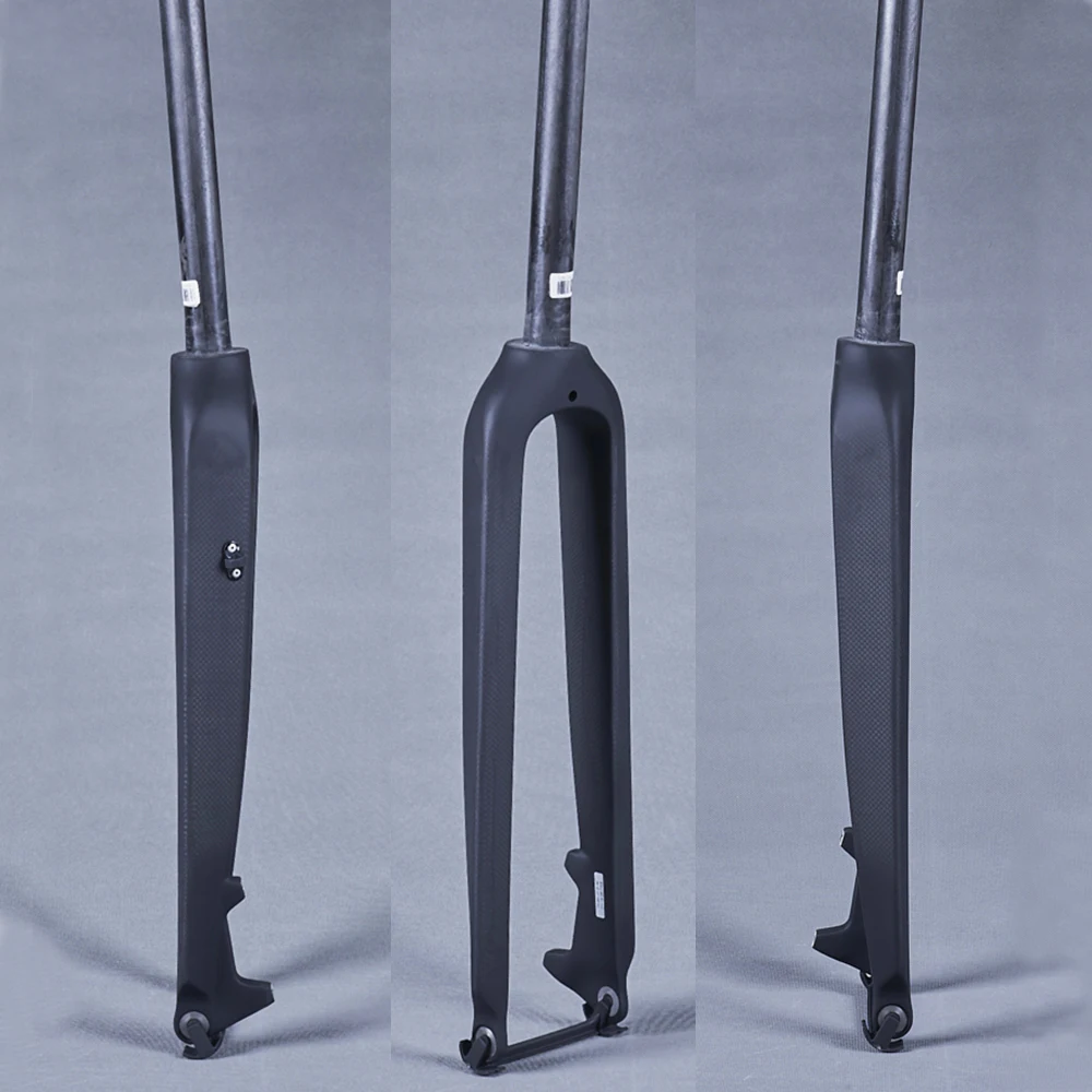 

Matte 3K Carbon Front Fork 26er 27.5er 29er Mountain Bike Fork Bicycle MTB Accessories Straight tube 28.6mm Rigid Disc Brake