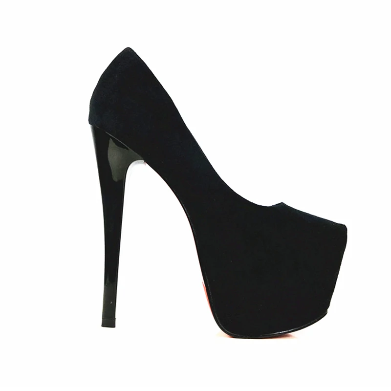 

2019 spring and autumn new sexy fashion women's high heels cashmere pointed high-heeled women's shoes fine with nightclubs 16CM