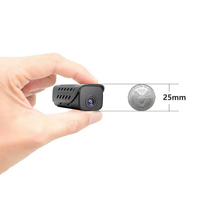 Wi-Fi мини-камера HD 1080P Беспроводная перезаряжаемая батарея Складная Мобильная