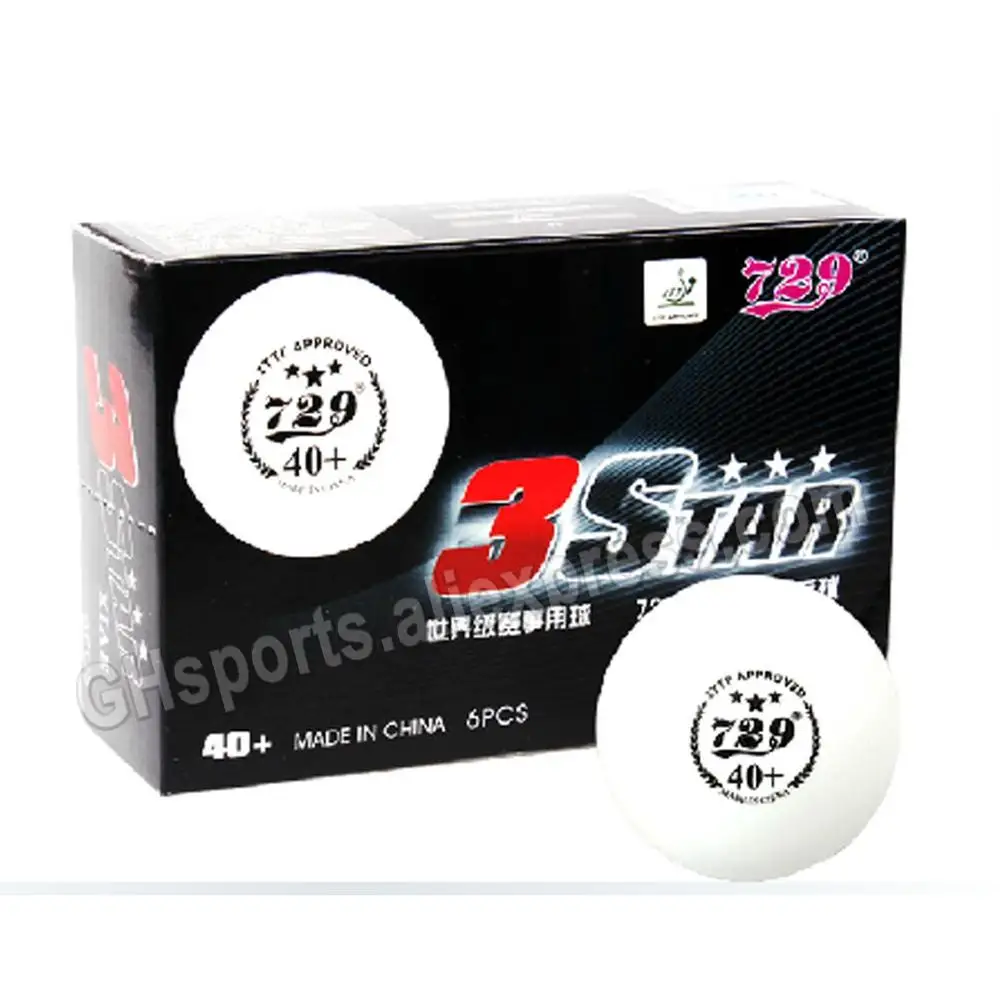 60 Balls Friendship 729 Table Tennis Balls 3-Star Seamless 40+ Plastic Poly White 3 Star Ping Pong Balls ITTF APPROVED