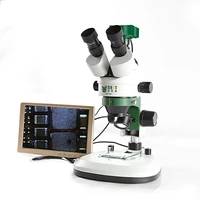 7 45x continuous zoom binocular stereo microscope usb microbial magnifying digital video microscope three eye tv tube bst x6