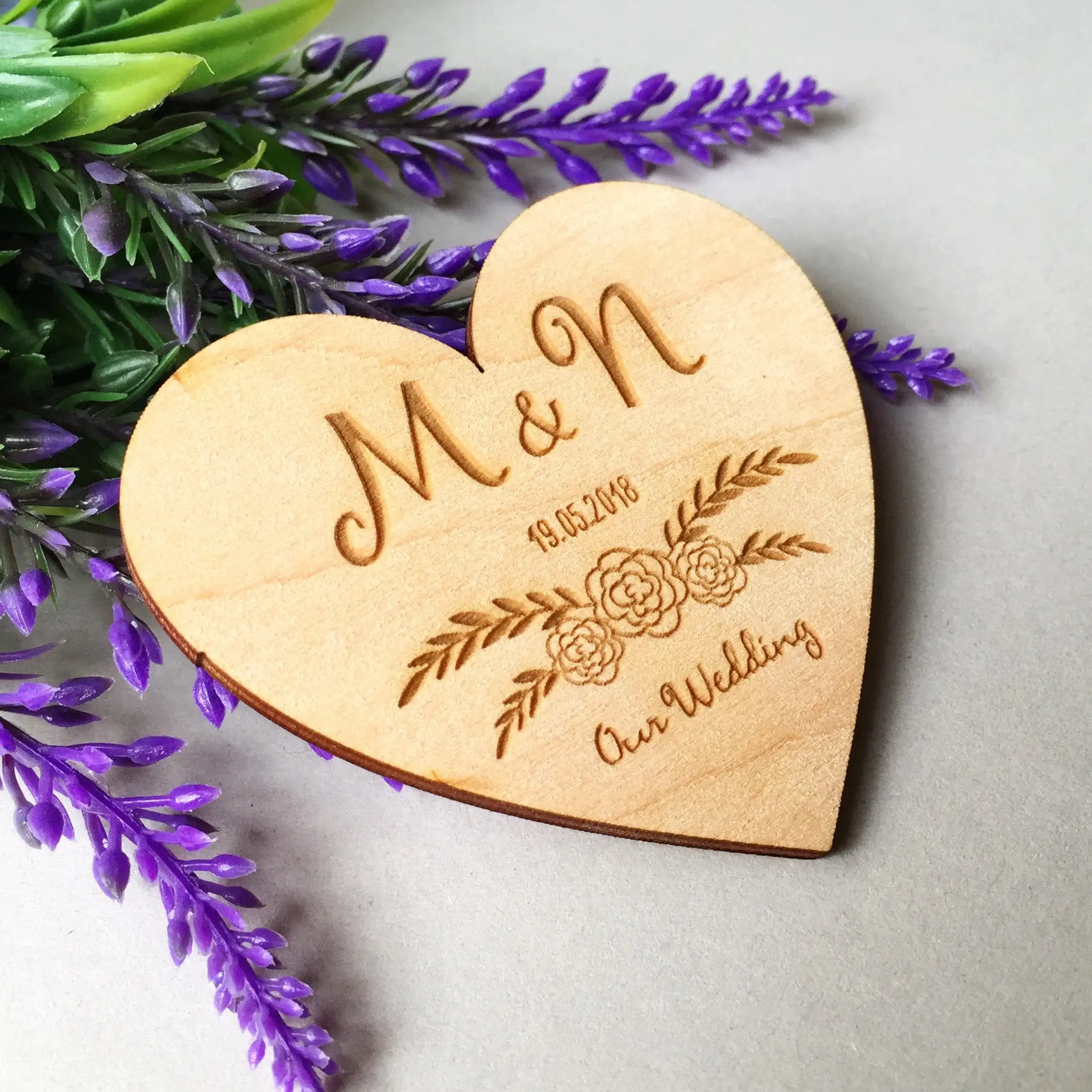 Деревянный Свадебный магнит персонализированные свадебные магниты для
