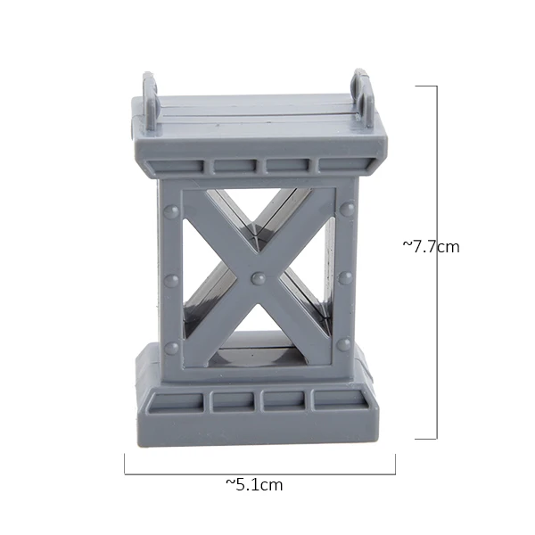 GRAY Plastic Pier TBKJOYS деревянные железнодорожные дорожки, аксессуары для железной дороги, все виды деревянных дорожек, различные компоненты, развивающие игрушки - Цвет: GRAY Plastic Pier