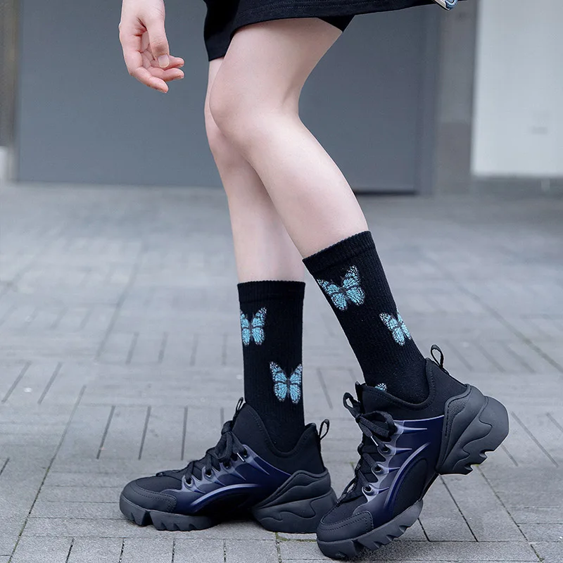 Женские носки с бабочками милые в Корейском стиле японском | Женская одежда