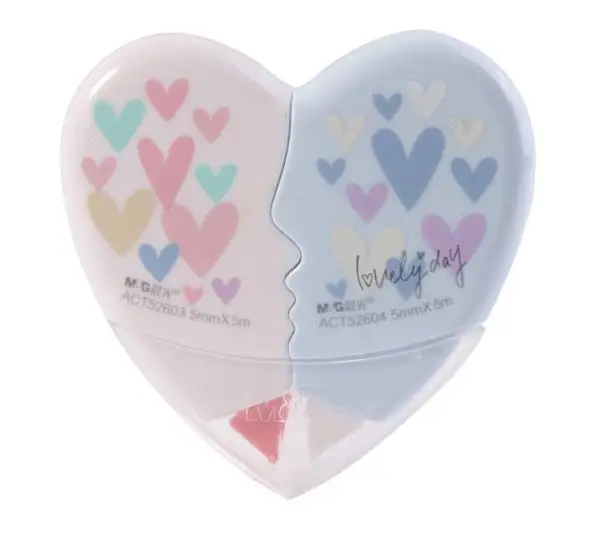 2 шт./компл. любящее сердце Корректирующая лента Материал героя из мультфильма