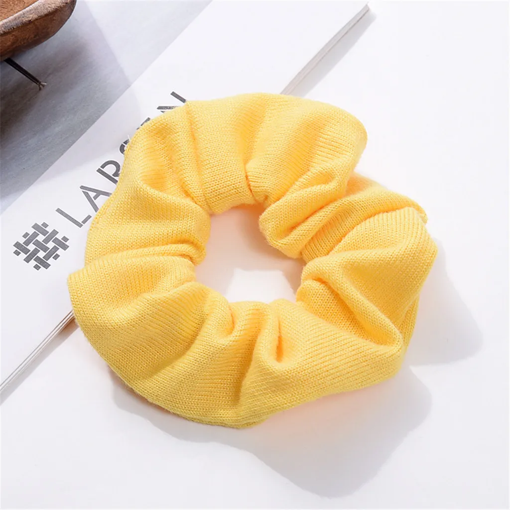 Хрустящие Эластичные аксессуары для волос резинки Женская эластичная