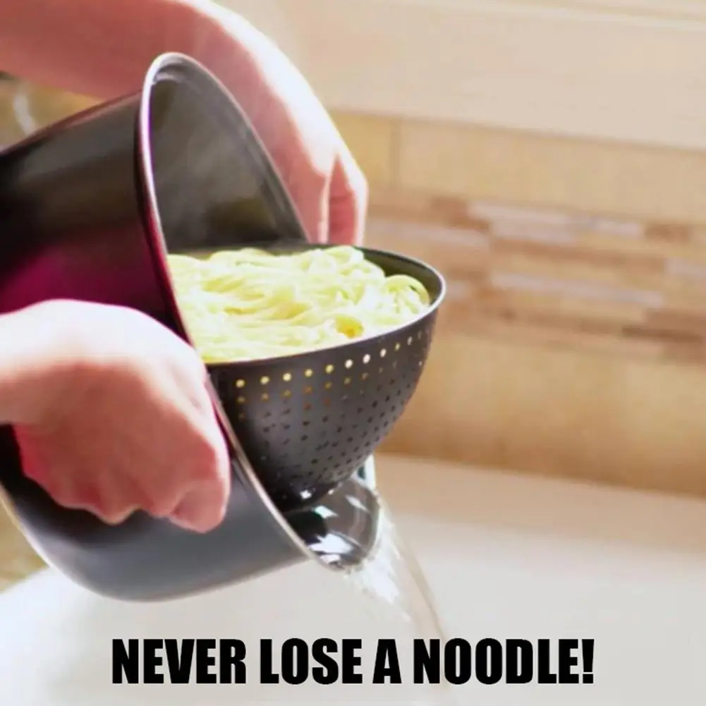New 2-in-1 Cooking Pot With Swivel Strainer Not Sticky Practical For Kitchen Drain Pasta Vegetables | Дом и сад