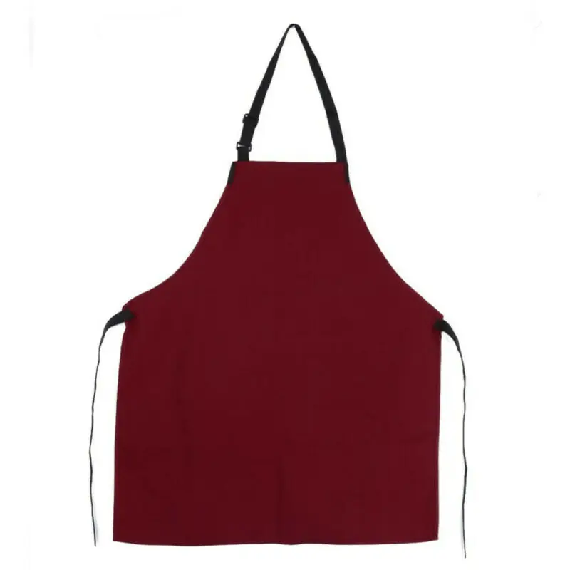 Kitchen Aprons 1PC Solid Cooking Apron For Woman Men Chef Waiter Cafe Shop BBQ Hairdresser with Pockets Work Bibs | Дом и сад