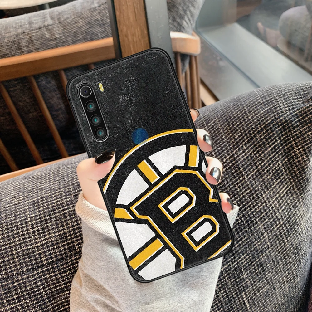 

Boston Bear Hockey team Phone Case Cover Hull For XIAOMI Redmi 7 7a 8 8a 9 9a NOTE 6 7 8 8t 9 9s Pro Max 4X black Hoesjes