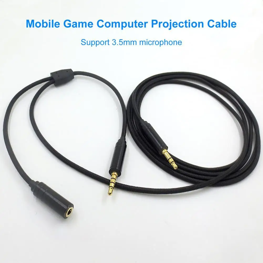 

Audio Extension Cable Portable Male to Female 2 Meters 3.5mm TPU Streaming Recording Party Chat Link Audio Cord for Xbox One