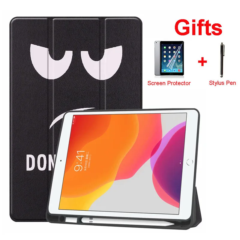 

Чехол для iPad 7-го поколения 10,2 дюйма, чехол 2019 дюйма с держателем для карандаша, подставка для iPad Air 3 Pro, чехол 10,5 дюйма, чехол с автоматическим ...