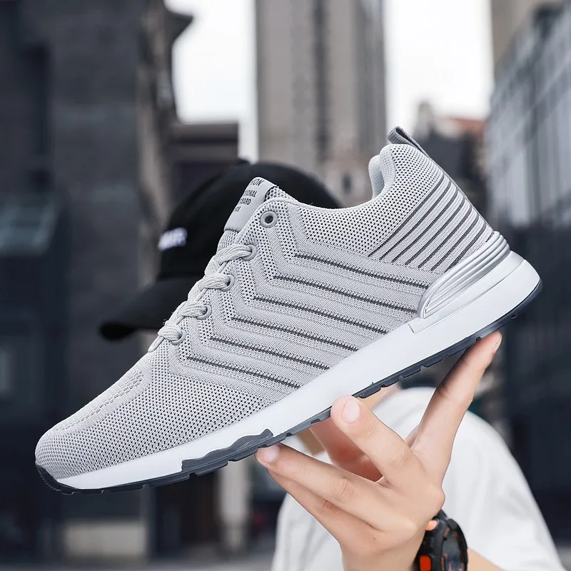 

Sneakers Men Mesh Fashion Casual Shoes Lace-up Men Shoes Lightweight Vulcanize Shoes Walking Sneakers Big Size Zapatillas Hombre