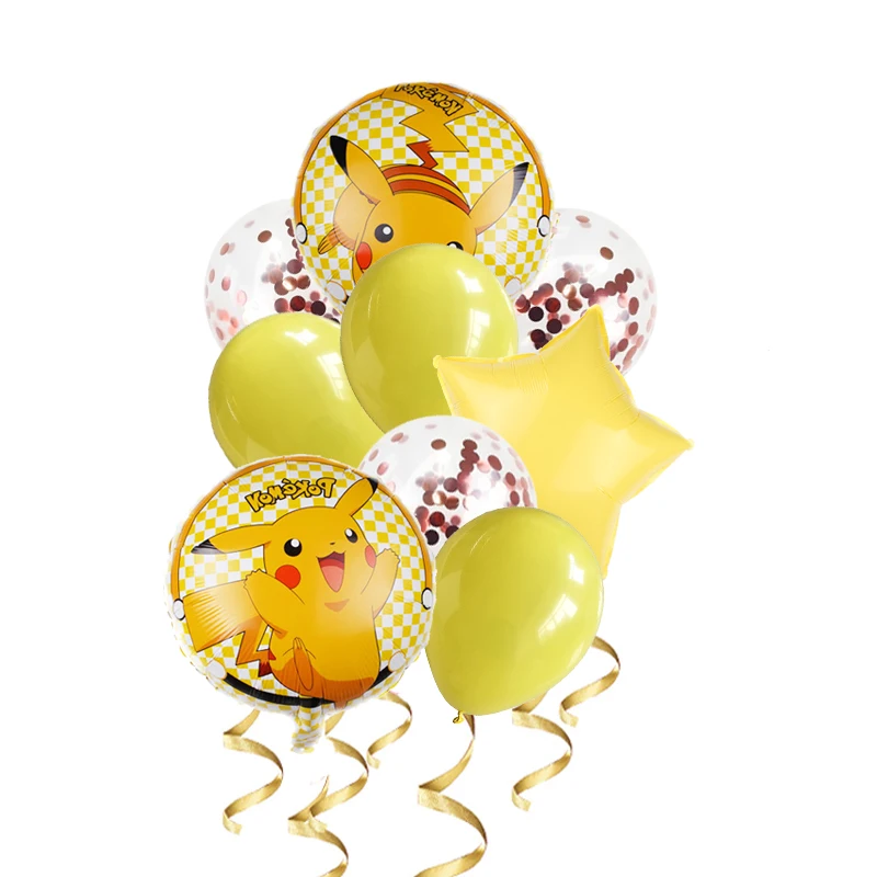 1 Набор Пикачу Покемон мультфильм алюминиевый шар Дети День Рождения Вечеринка