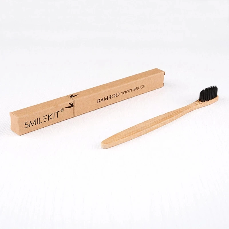 

Natural Bamboo Handle BPA Free Nylon Bristles Bamboo Toothbrush
