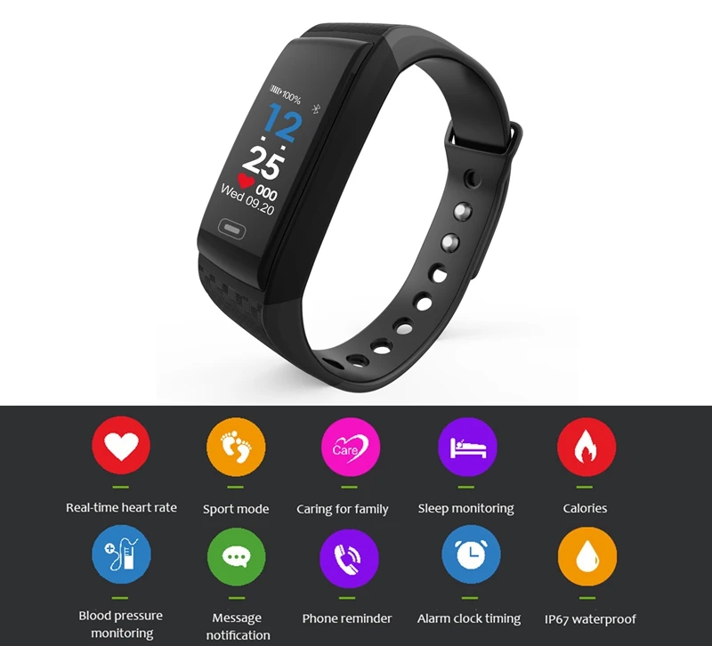 Умные часы для мужчин и женщин пульсометр измеритель артериального давления