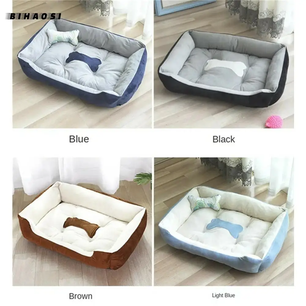 Супер мягкая кошка кровать собаки корзина для кошек подушки круговой зимние теплые плюшевые кровати дивана