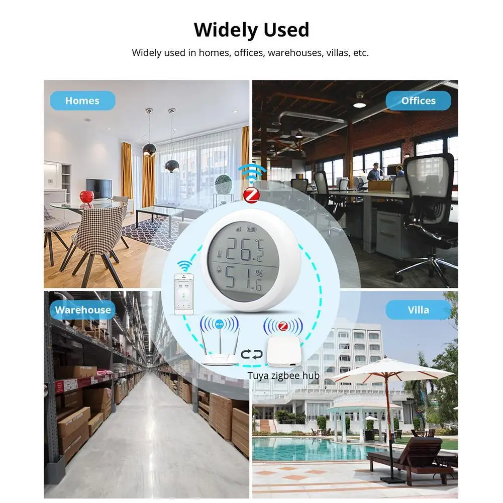 

Temperature And Humidity Sensor Controller Meter Indoor Home Hygrometer LCD For Smart With Thermometer Display B4M6