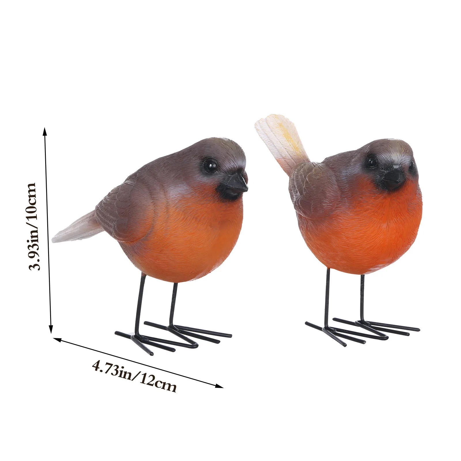 

Environmental Resin Gardening Statue Outdoor Balcony Simulation Bird Figurines Garden Animal Sculpture Decor #W
