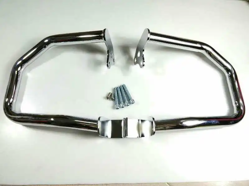 Мотоциклетная дорожка черная/хромированная Защитная панель для двигателя с