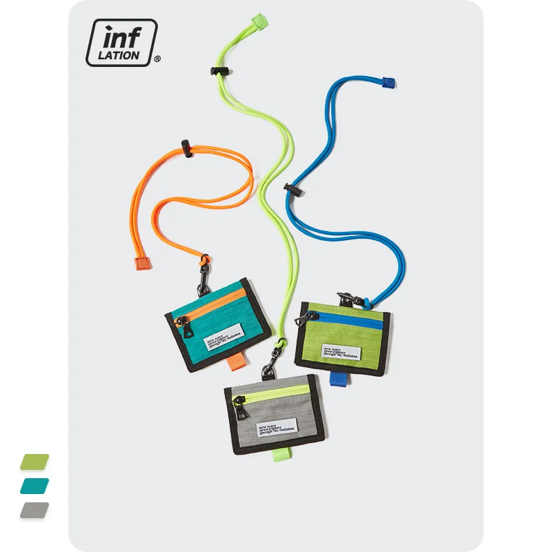 

Spring/Summer 2021 new trendy Japanese series stitching collision color mini small hanging bag carrying card bag