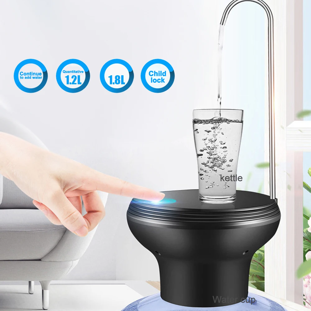 Автоматический Электрический водяной насос, Диспенсер, USB, портативный Электрический зарядный водяной насос, ведро, бутылка, диспенсер для дома, офиса