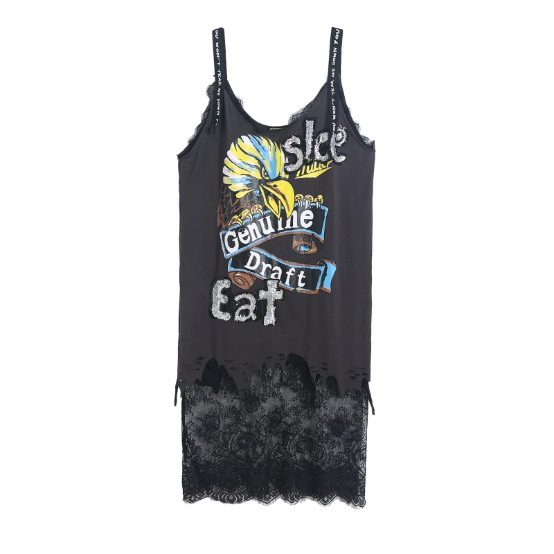 Женское длинное Сетчатое платье без рукавов лоскутное с V-образным вырезом и