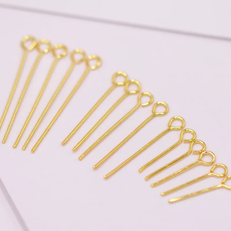 

100pcs/bag 16 20 24 30 35 Mm Eye Head Pins Classic Plated Eye Pins for Jewelry Findings Making DIY Supplies