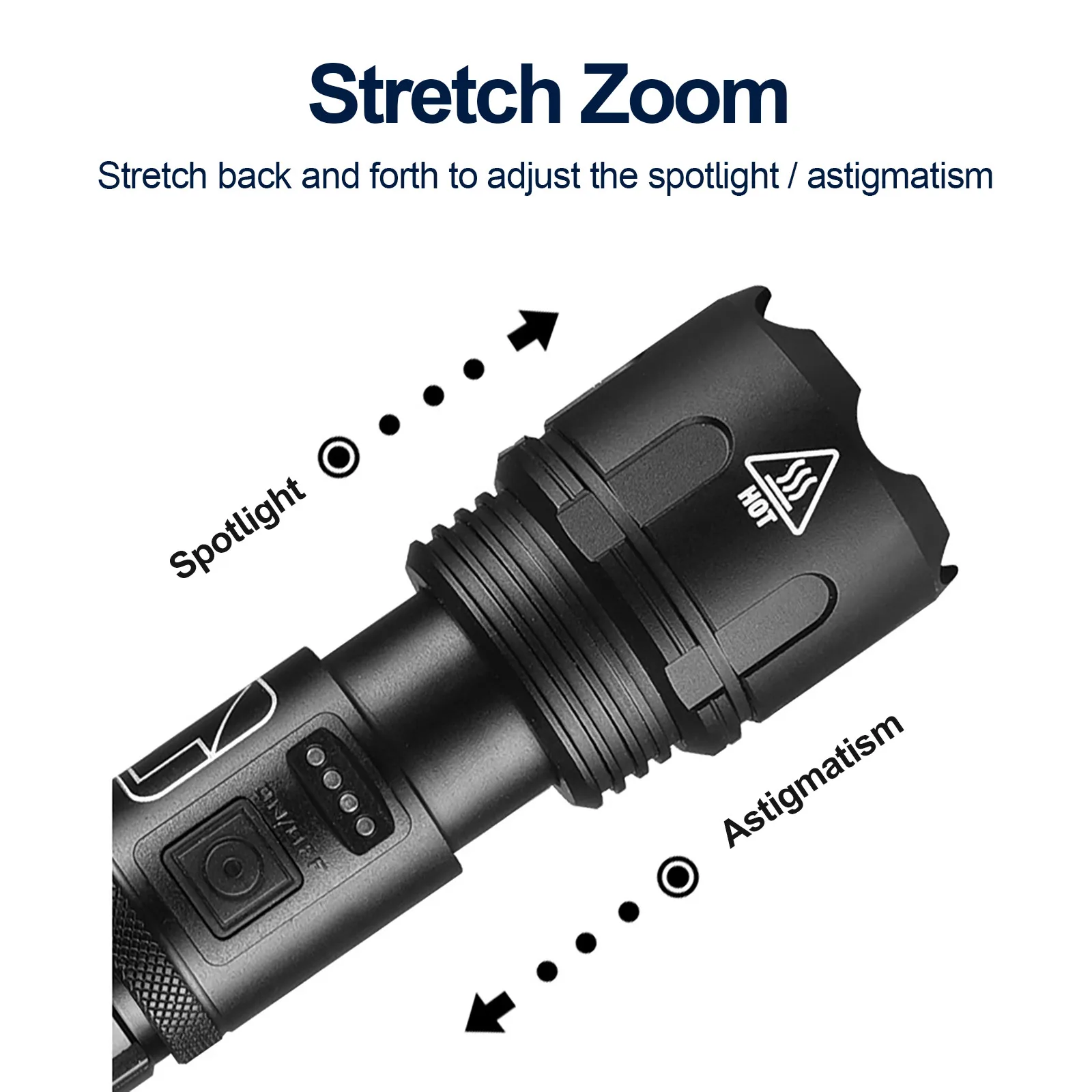 

Powerful LED Flashlight XHP50 Torch USB Rechargeable Waterproof Lamp Ultra Brigh