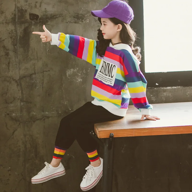 Keelorn/детская одежда весенне-весенние комплекты для девочек топ с длинными