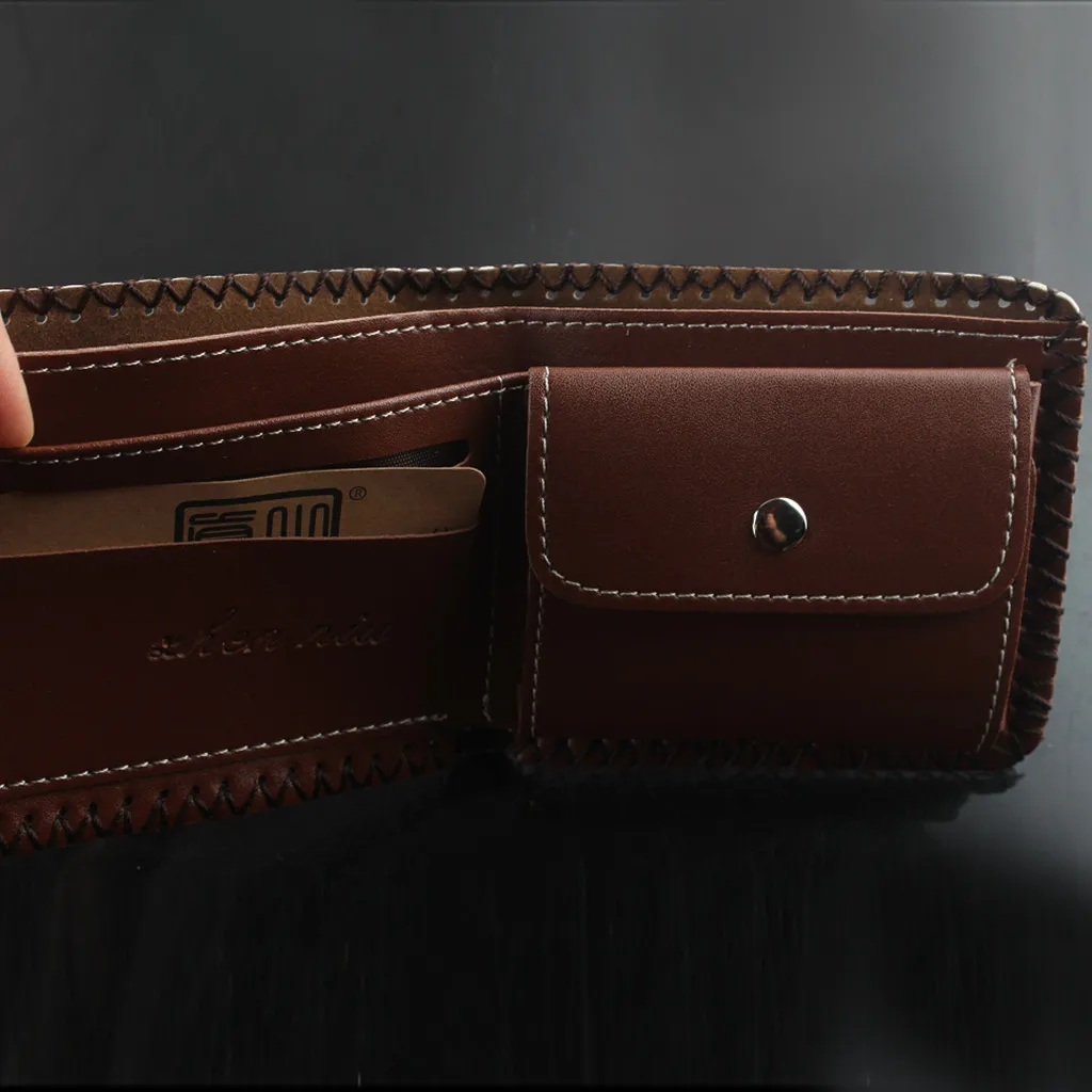 Симпатичный мужской кошелек двойного сложения 100 долларов США для мальчиков