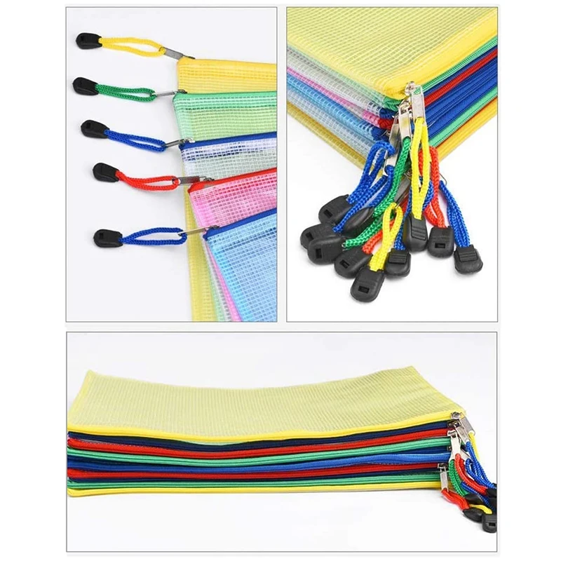 20 шт сумки на молнии ПВХ Сумка для документов папки органайзер офиса школы дома