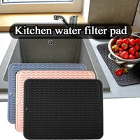 placemat kitchen heat resistant counter protection multifunctional heat insulation pad silicone dish drying mat drain pad