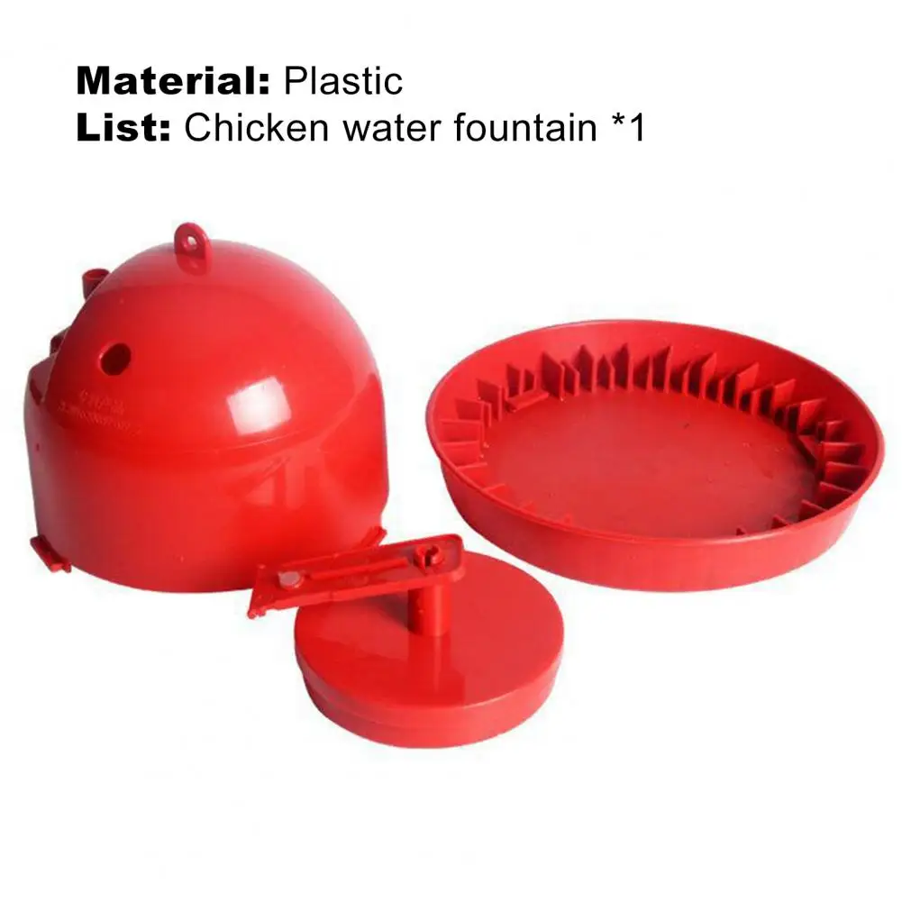 5 стилей поилка для цыплят высокая емкость автоматическая пластиковая Съемная