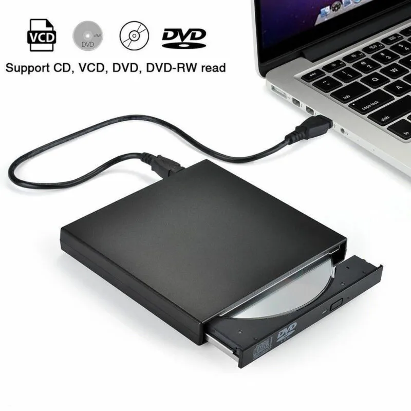 Зарядное устройство внешний USB DVD CD RW диск Комбинированный привод считыватель