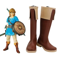 breath of the wild link cosplay shoes boots halloween costumes accessory custom made