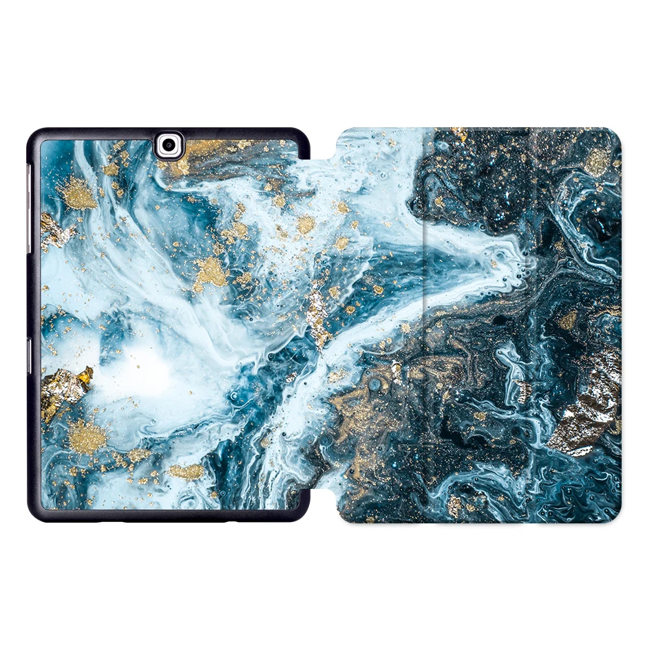 SS14 MTT Мрамор из искусственной кожи чехол для samsung Galaxy Tab A 9,7 дюймов принципиально Магнитная подставка чехол для планшета чехол SM-T550 SM-T555 SM-P550 - Цвет: SS14