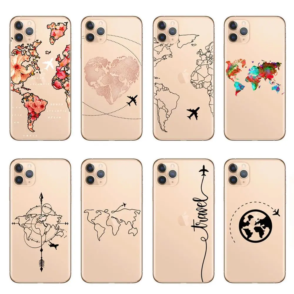 Чехол с надписью Always follow your heart для iphone 11 Pro Max мягкий чехол картой мира путешествий