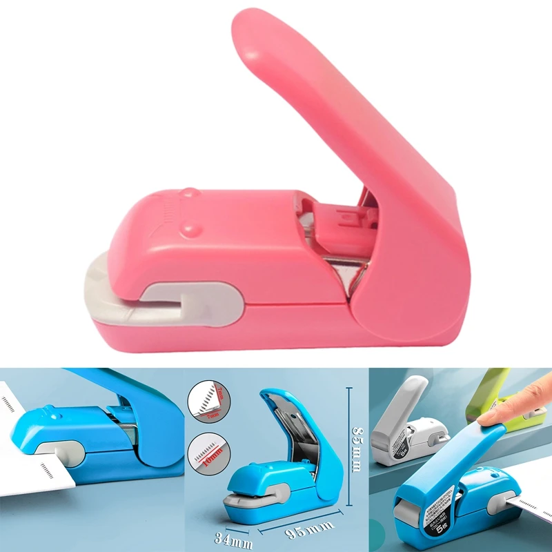 

Staple Free Stapler Time Saving Effortless Needle Free Handhled Stapler Mini Portable