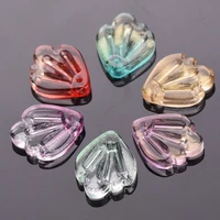 10pcs 15x12mm petal shape crystal glass loose crafts beads top drilled pendants for earring jewelry making diy crafts