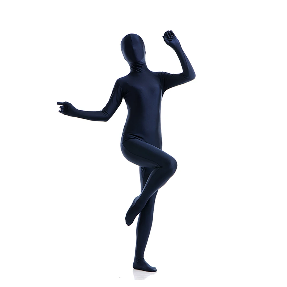 Индивидуальные костюмы Zentai для всего тела Хэллоуина с открытыми глазами и