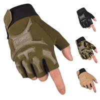 mens tactical fingerless gloves unisex army military combat hunting mitten outdoor sport non slip wear resistant cycling gloves