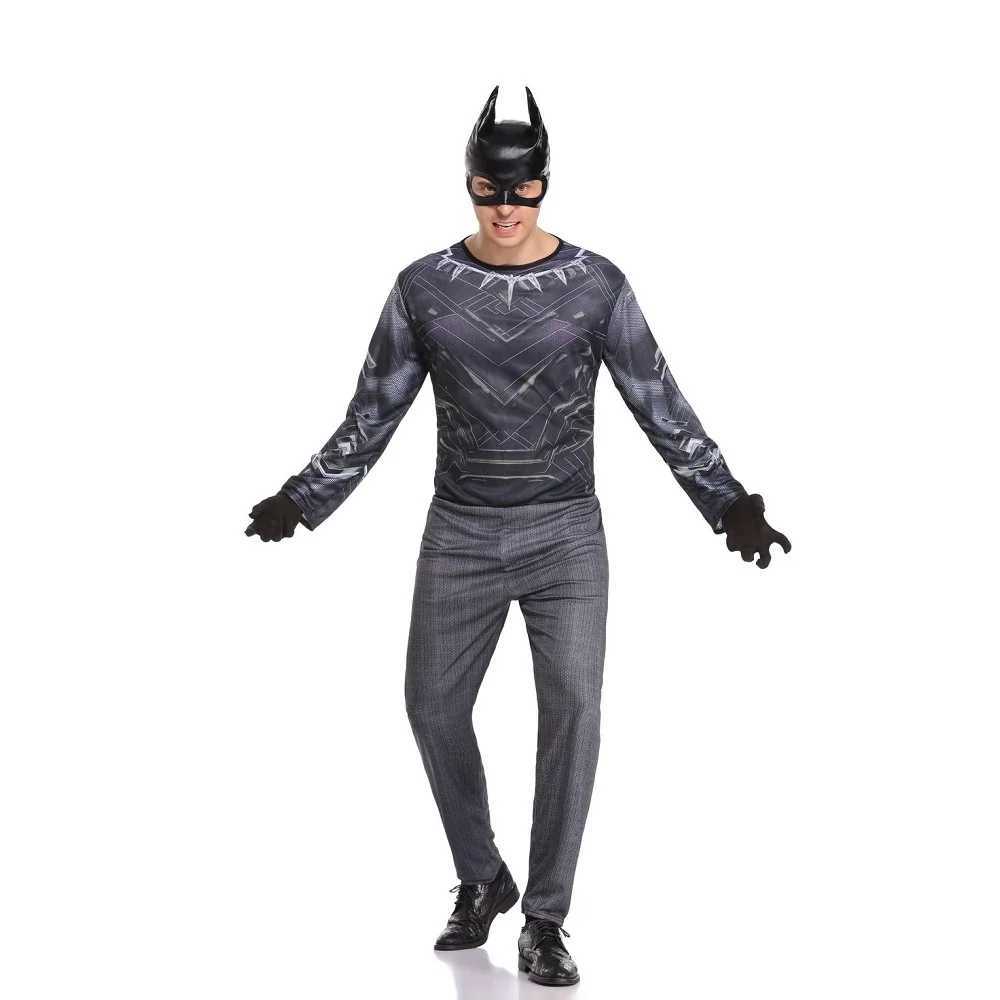 Модный костюм Летучая мышь с маской новый стиль костюмы для Хэллоуина карнавала