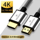 Кабель HDMI 4K 60Hz 2,0 Vesion шнур для PS4 Apple TV 3D сплиттер переключатель коробка удлинитель PS4 видео кабель MOSHOU
