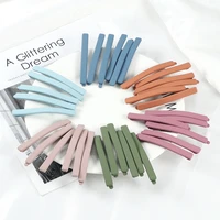 10pcsset solid color hairclips women girls hairpins simple barrettes colorful hairgrip headdress fashion diy hair accessories