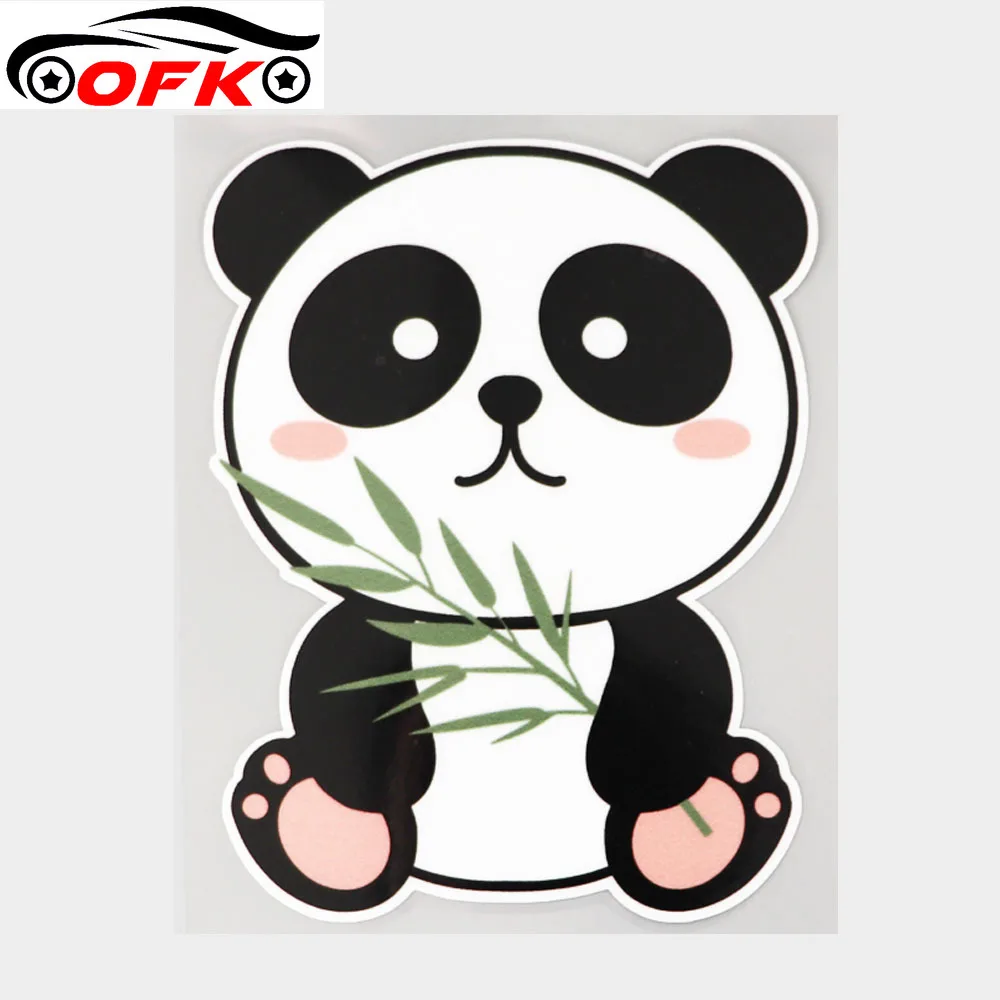

Cartoon Panda Eating Bamboo Cute PVC Car Sticker Decal 15.1CM *11.4CM