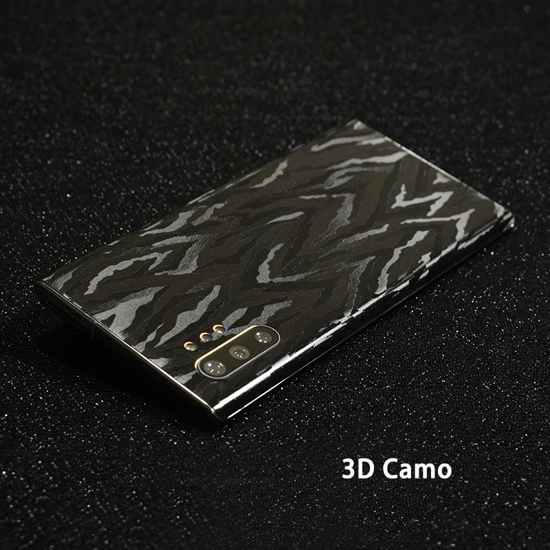 3D углеродное волокно/кожа/дерево скины Телефон задняя наклейка для SAMSUNG Galaxy Note 10 Plus Note 10 A60 A80 Прозрачный матовый стикер
