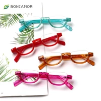 boncamor half frames reading glasses colorful spring hinges readers for women