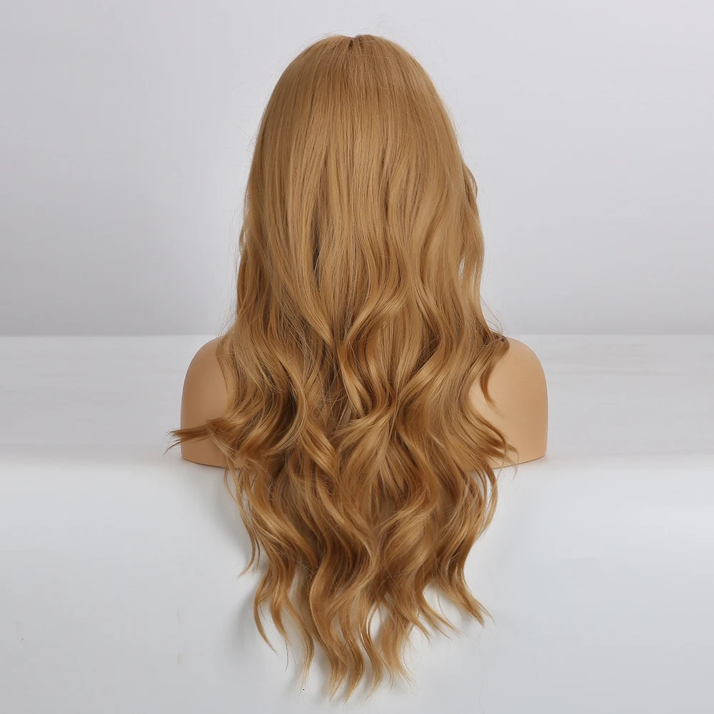 Парик для косплея ALAN EATON с длинными воздушными волосами медовая Блондинка