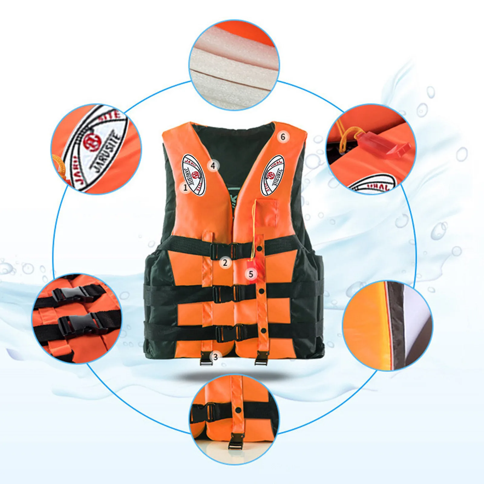 

Safe Adult Life Jacket Men Women Assistance Vest For Kayak Buoyancy Water Sports Unisex Rescue Tops CLothes chaleco salvavidas